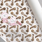 Papel De Parede 3d Auto Adesivo Geométrico Tijolinho Letra P