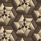 Papel De Parede 3d Auto Adesivo Geométrico Triangulo Dourado