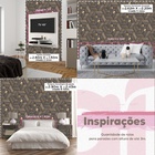 Papel De Parede 3d Auto Adesivo Geométrico Triangulos Preto E