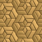 Papel De Parede 3d Auto Adesivo Lavavel Geométrico Dourado Mo