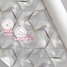 Papel De Parede 3d Auto Adesivo Lavavel Geométrico Futurista