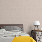 Papel De Parede 3d Auto Colante Efeito Tecido Linho Bege Crem