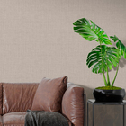 Papel De Parede 3d Auto Colante Efeito Tecido Linho Bege Crem