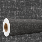 Papel De Parede 3d Auto Colante Efeito Tecido Linho Cinza Esc