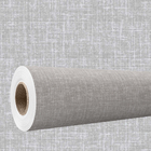 Papel De Parede 3d Auto Colante Efeito Tecido Linho Cinza Rea