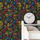 Papel De Parede 3d Desenho Abstrato Moderno Cartoon Decorativ