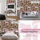 Papel De Parede 3d Desenho Arte Gamer Colorida Auto Adesivo C