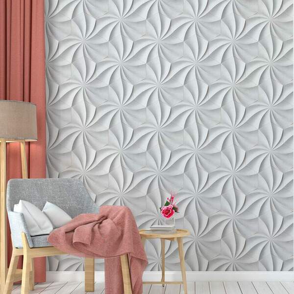 Papel De Parede 3d Floral Entrelaçado-60x300cm