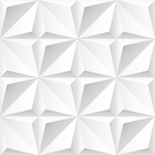 Papel De Parede 3d Gesso Branco Autoadesivo Lavável 15m