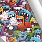 Papel De Parede 3d Grafite Desenho Gamer Cartoon Divertido De