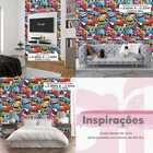 Papel De Parede 3d Grafite Desenho Gamer Cartoon Divertido De