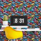 Papel De Parede 3d Grafite Desenho Gamer Cartoon Divertido De