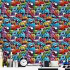 Papel De Parede 3d Grafite Desenho Gamer Cartoon Divertido De