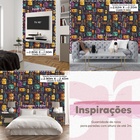 Papel De Parede 3d Grafite Moderno Lavavel Desenho Estilo Jog