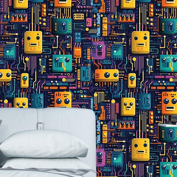 Papel De Parede 3d Grafite Moderno Lavavel Desenho Estilo Jog