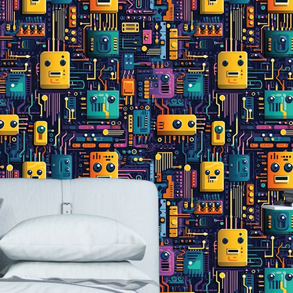 Papel De Parede 3d Grafite Moderno Lavavel Desenho Estilo Jog