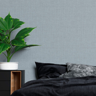 Papel De Parede 3d Lavavel Efeito Tecido Linho Azul Claro Dec