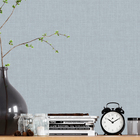 Papel De Parede 3d Lavavel Efeito Tecido Linho Azul Claro Dec