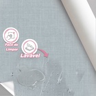 Papel De Parede 3d Lavavel Efeito Tecido Linho Azul Claro Dec