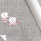 Papel De Parede 3d Lavavel Efeito Tecido Linho Cinza Imita Al