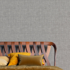 Papel De Parede 3d Lavavel Efeito Tecido Linho Cinza Imita Al