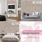 Papel De Parede 3d Lavavel Efeito Tecido Linho Cinza Imita Al