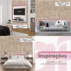 Papel De Parede 3d Lavavel Efeito Tecido Linho bege marrom Es