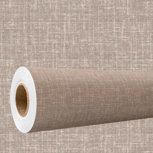 Papel De Parede 3d Lavavel Efeito Tecido Linho bege marrom Es