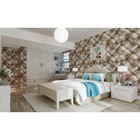 Papel De Parede 3d Lavável - Marrom - Lindo Desenho - Rolo Co