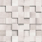 Papel De Parede 3d Madeira  Em Tons De Cinza 3,0m