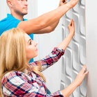 Papel De Parede 3d Ondas Na Diagonal Grande-60x300cm