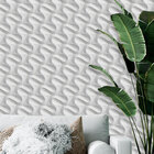 Papel De Parede 3d Ondas Na Diagonal Pequena-60x300cm