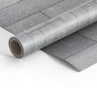 Papel De Parede 3d Pedras Tijolinho Cinza Adesivo 3m