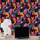 Papel De Parede 3d Pintura Arte Gamer Moderna Abstrata Decora