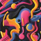 Papel De Parede 3d Pintura Arte Gamer Moderna Abstrata Decora