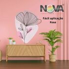 Papel De Parede 90x66cm Estilo Boho Floral Rosa Mod02