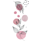 Papel De Parede 90x84cm Floral Adesivo Decorativo Rosa