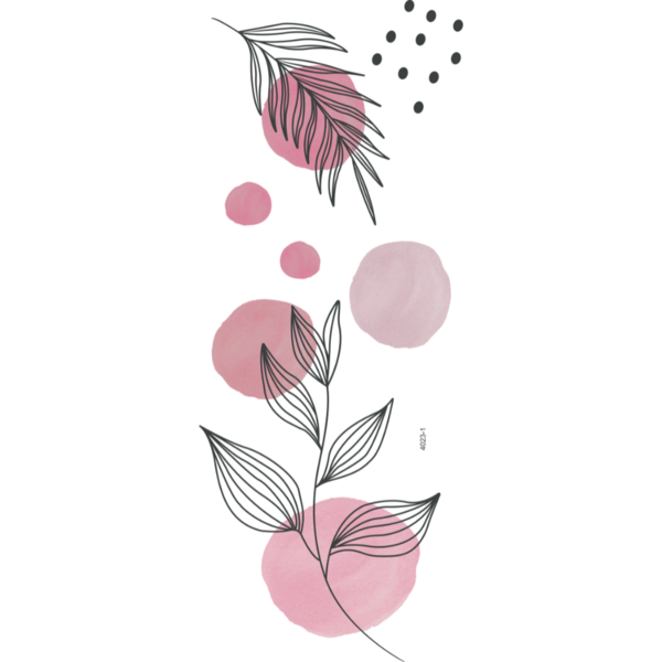 Papel De Parede 90x84cm Floral Adesivo Decorativo Rosa