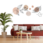 Papel De Parede 90x84cm Floral Adesivo Decorativo Verde