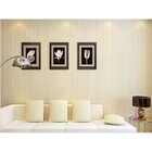 Papel De Parede -  Creme Com Listras Branca - Rolo Com 10m X