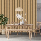 Papel De Parede  Estilo Ripado De Madeira Pinus 9m