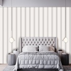 Papel De Parede  Ripado De Madeira Cor Branca 15m