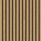 Papel De Parede  Ripado Fino Estilo Madeira Pinus 6m