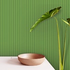 Papel De Parede  Ripado Largo Madeira Verde Claro 9m