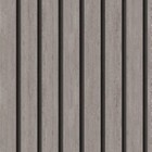 Papel De Parede  Ripado Largo Marrom Acizentado Sala 3m