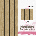 Papel De Parede  Ripado Largo Tipo De Madeira Pinus 3m