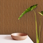 Papel De Parede  Ripado Largo Tipo Madeira Eucalipto 9m