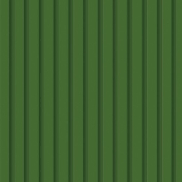 Papel De Parede  Ripado Liso Madeira Verde Escuro 3m