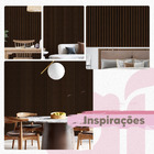 Papel De Parede  Ripas De Madeira Escura Linhas 10m