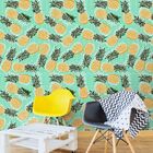 Papel De Parede Abacaxi Urbano - 0 50 X 3 00 Metros